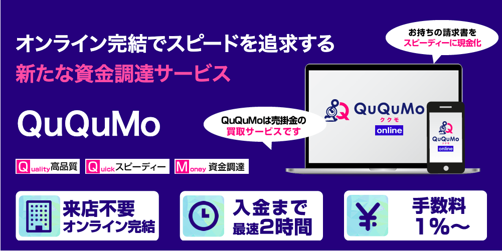 QuQuMo（ククモ）のサービス概要を示した写真