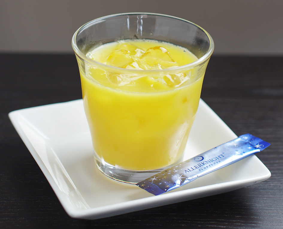 アレルナイトプラスは柑橘系のジュースとも相性いいです！