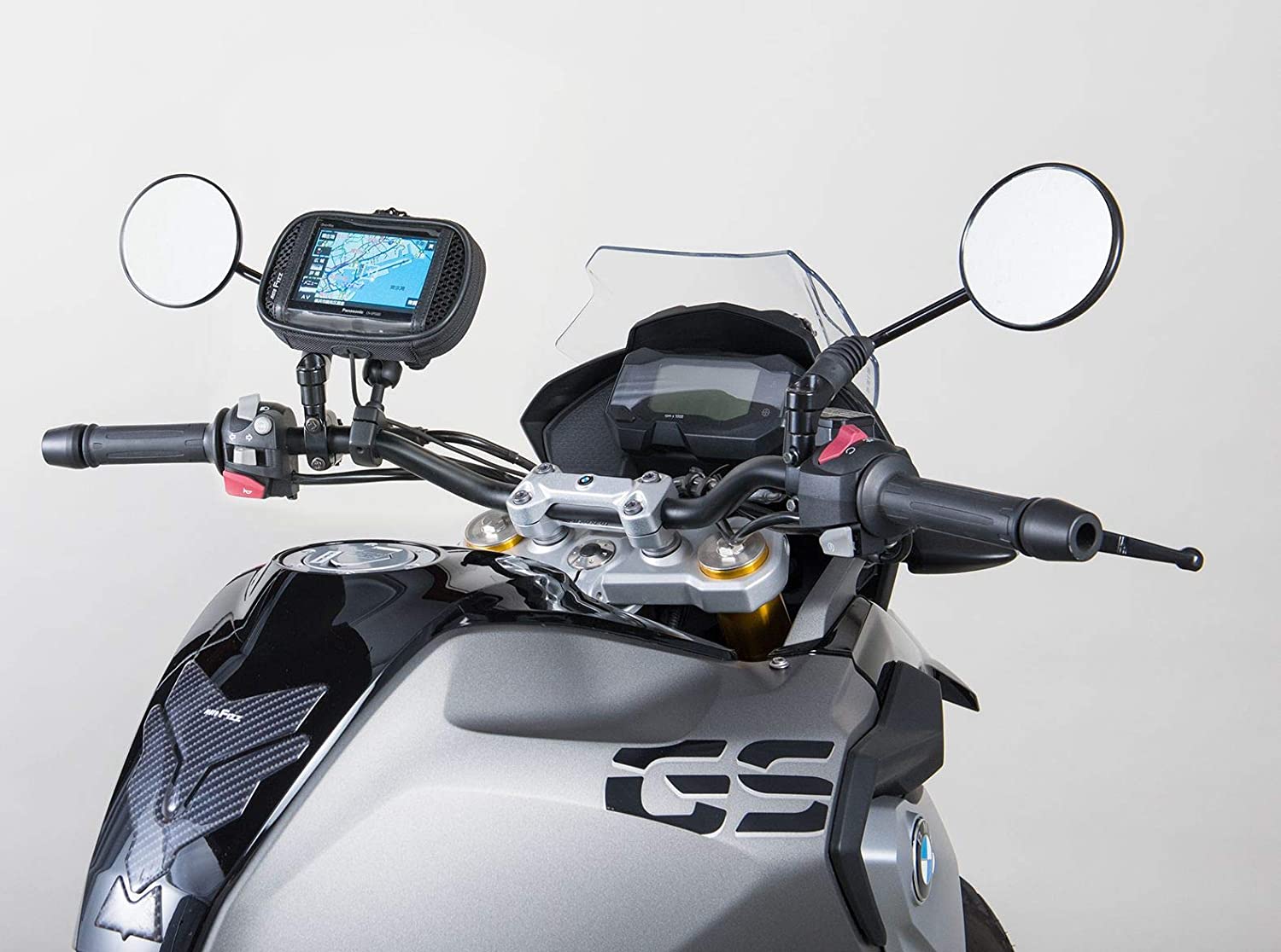947円 新作モデル Tiakia バイク スマホ ホルダー 原付 携帯ホルダー スタンド オートバイ スマートフォン振れ止め 脱落防止 GPSナビ 携帯
